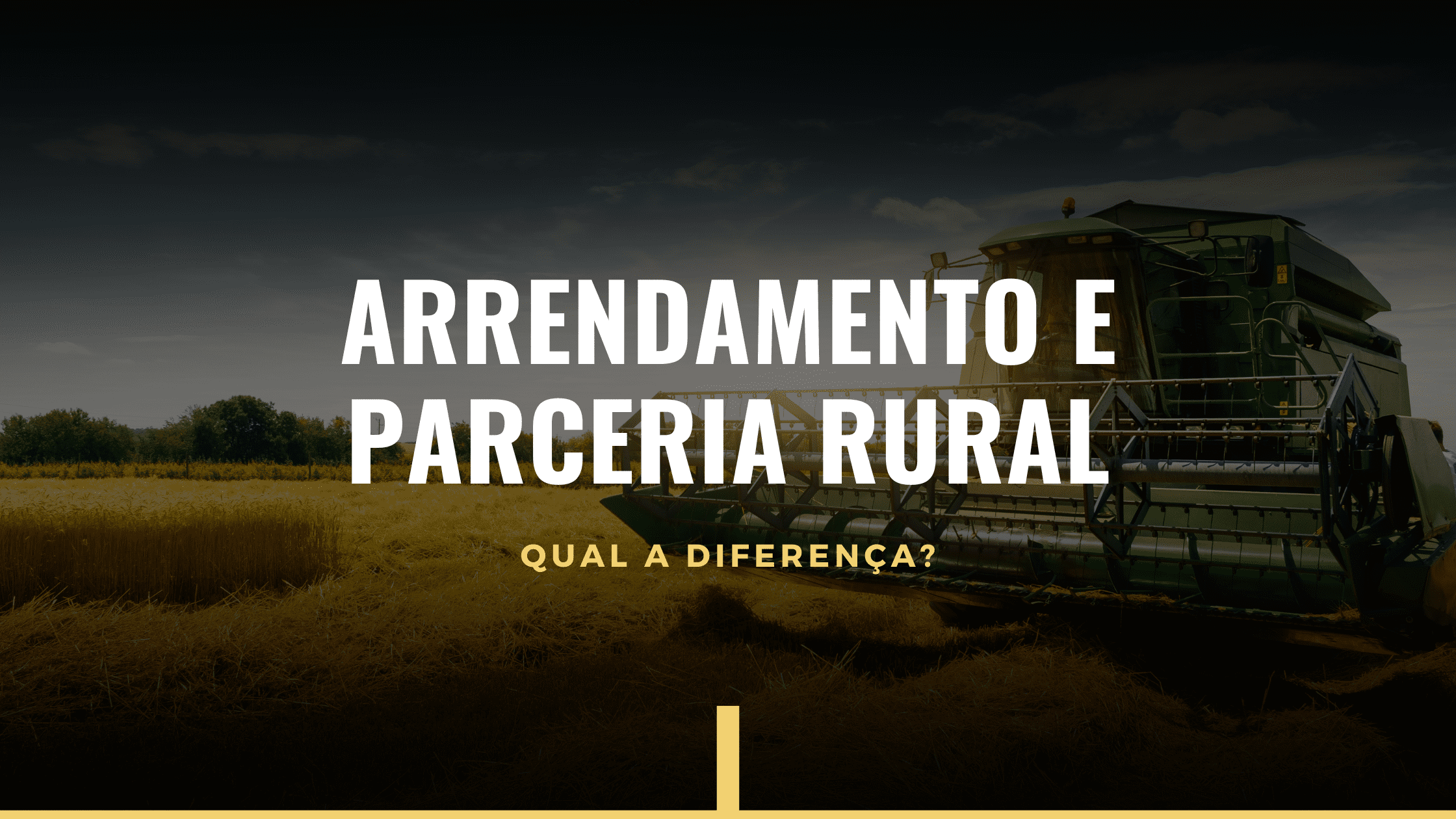 Produtor Rural – Diferença entre Arrendamento e Parceria Rural